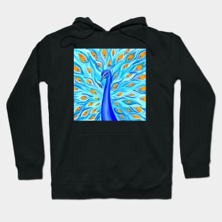 Blue Peacock Hoodie